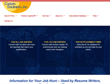 Tablet Screenshot of customdatabanks.com